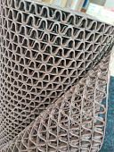 Противоскользящее антискользящее резиновое покрытие ковер Mantella Зиг Заг серый 5мм