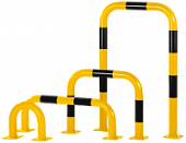 Отбойник металлический для защиты стен складов стеллажей швеллер П-образный 1 метр, высота 350 мм